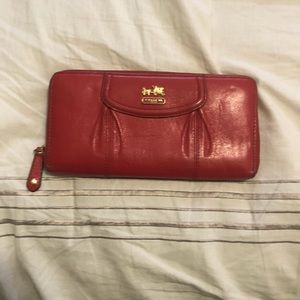 Authentic Coach red wallet
